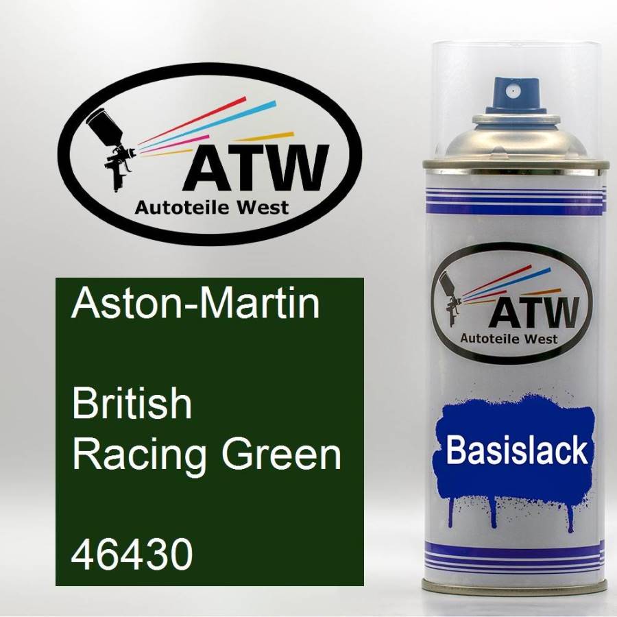 Aston-Martin, British Racing Green, 46430: 400ml Sprühdose, von ATW Autoteile West.